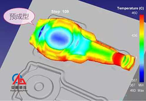 pre forging die design of connecting rod