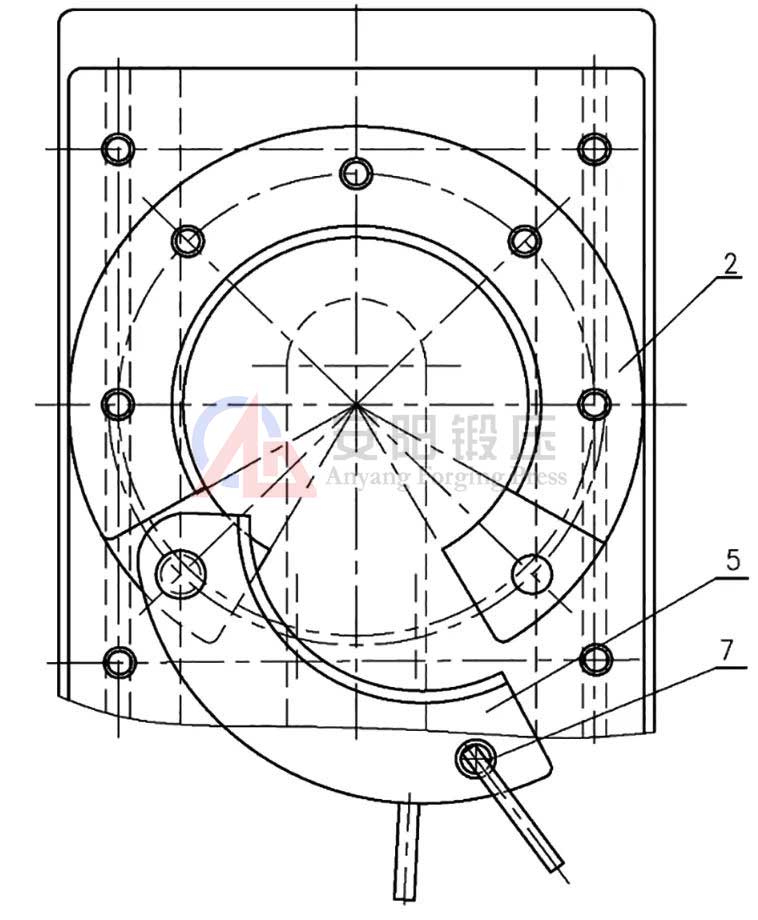 trimming die of drive axle half shaft