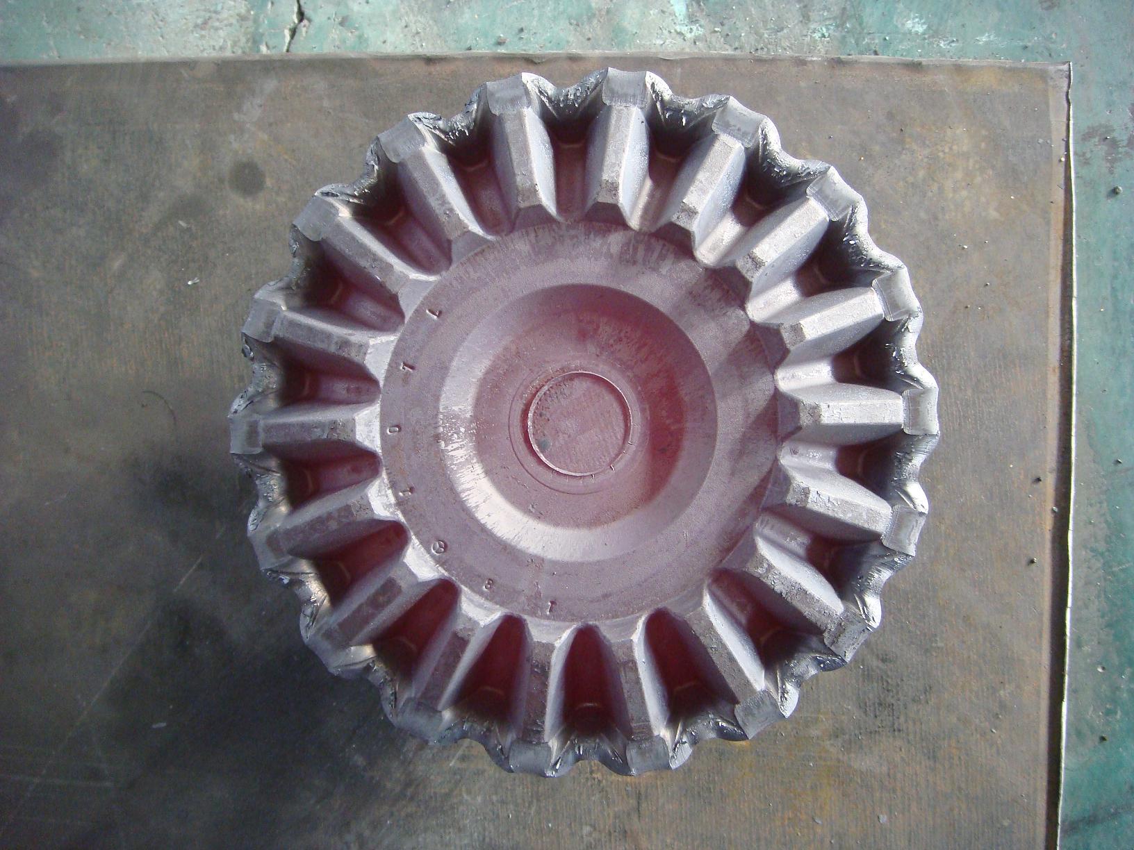 Precision forging straight bevel gear forging production line